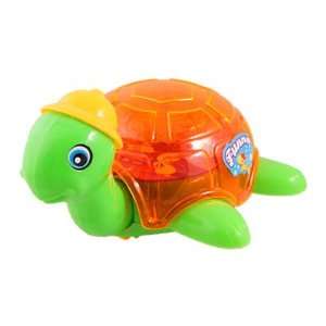  Red Light Manual Pull String Along Tortoise Shape Toy 