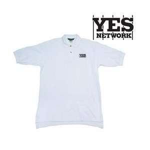  YES Network Mens Classic White Pique Polo   White Extra 