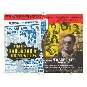  Deadly Females Original Movie Poster, 40 x 29 (1976 