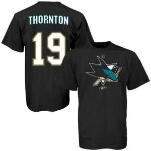  Reebok San Jose Sharks Joe Thornton Player Name & Number T 