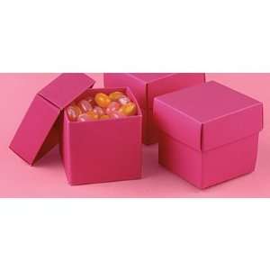  Fuchsia 2x2x2 2 Piece Favor Boxes   pack of 25 Everything 