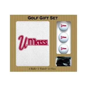 Massachusetts Minutemen Screen Printed Towel, 3 balls and 12 tees gift 