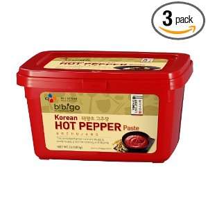bibigo Gochujang Korean Hot Pepper Paste, 17.6 Ounce (Pack of 3 