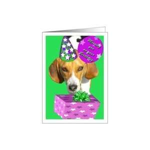  Son  Birthday  Missing You Beagle Hound Dog W/Birthday Hat 