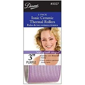    Diane Self grip Ionic/ceramic Rollers * Purple 3 inch Beauty