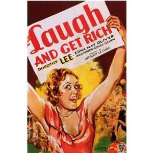 Laugh and Get Rich Movie Poster (11 x 17 Inches   28cm x 44cm) (1931 