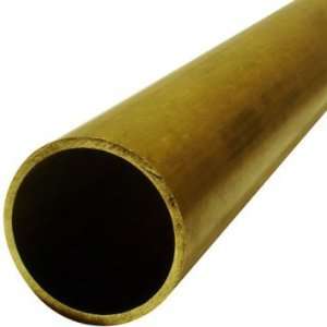 Brass 330 Round Tubing, 4 OD, 3.87 ID, 0.065 Wall, 96 Length 