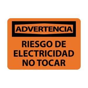 SPW500PB   Advertencia, Reisgo De Electricidad No Tocar, 10 X 14 