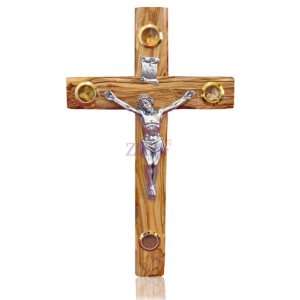  30cm Catholic Olive Wood Cross With Crucifix Everything 