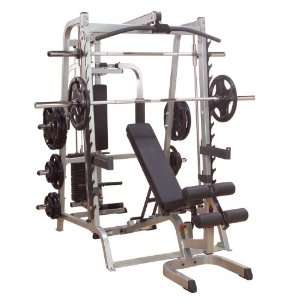 Body Solid Series 7 GS348P4 Smith Machine Gym with Linear Bearings 
