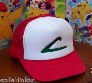 POKEMON  ASH KETCHUM CAP  EMBROIDERED  Hat NEW  