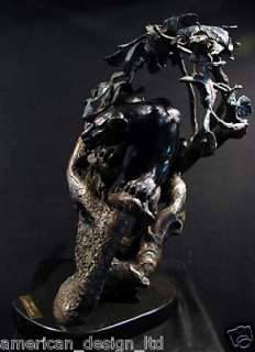 Lorenzo E.Ghiglieri Lights Out 1991 Bronze Sculpture STATUE Submit 