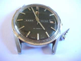 Rado world travel 25 jewels automatic for parts  