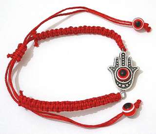 Evil Eye Hamsa Hand Red String Kabbalah Bracelet Lucky Charm Jewelry 