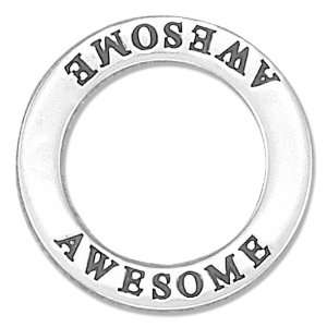    Sterling Silver Awesome Affirmation Band Pendant. Jewelry