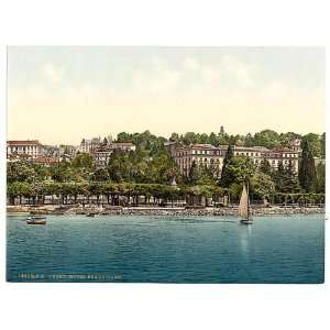   of Ouchy, Hotel Beaurivage, Geneva Lake, Switzerland