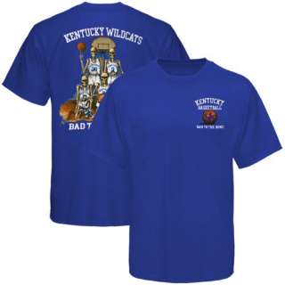 Kentucky Wildcats Royal Blue Bad to the Bone Basketball T shirt   XL 