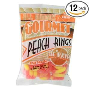 Albanese Peach Rings, 7 Ounce (Pack of 12)  Grocery 