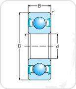 ROULEMENTS A BILLES MR106 ZZ 6X10X3 ( 1 pc ) BEARINGS  