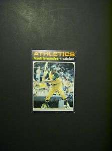 1971 Frank Fernandez Oakland Athletics   Topps #468  