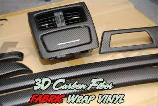 3D Twill Weave Gloss Black Carbon Carbon Fiber Fabric Wrap Vinyl