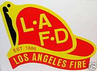 LAFD HELMET DECAL LOS ANGELES FIRE DEPARTMENT STICKER  