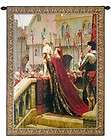 MEDIEVAL ROYALTY PRINCE LEIGHTON TAPESTRY WALL HANGING  