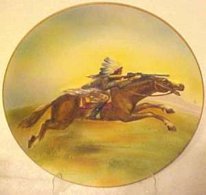 NIPPON (OLD NORITAKE) MOLDED BLOWN OUT INDIAN PLAQUE  