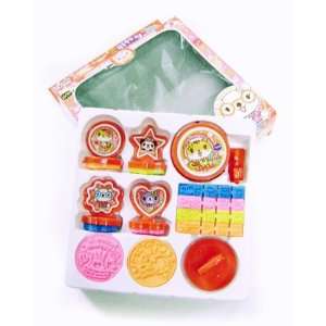  Japanese Fun Cute Friends Red Stamp Set Toys & Games