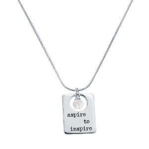  Alexas Angels 3 Word Pearl Necklace Aspire to Inspire 