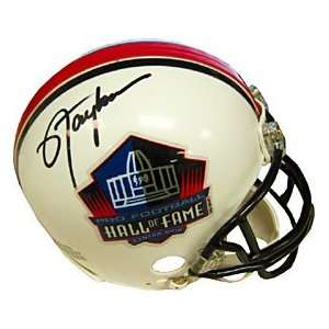   Taylor Autographed/ Signed Hall of Fame Mini Helmet