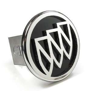  Buick 3D Black Infill Logo Steel Tow Hitch Cover Plug 
