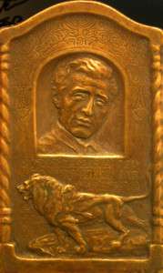 Bronze relief in memory of Yosef Trumpeldor by Bezalel  