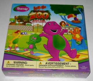 NEW ★ BARNEY ★ LETS GO TO THE ZOO BOARD GAME ~ AGES 3+  