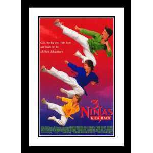 3 Ninjas Kick Back 20x26 Framed and Double Matted Movie 