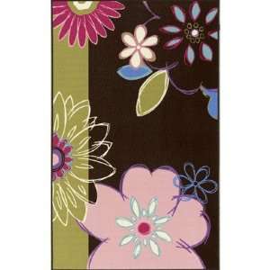  Dalyn Rug Co. FV4CH 4 Ever Young Floral Chocolate Printed 
