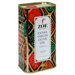 Zoe Extra Virgin Olive Oil, 1 Liter Tins (Pack of 2) l  l 
