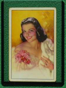 ZOE MOZERT GLAMOUR GIRL PINUP ART ORCHIDS & ROSES PLAYING CARDS 