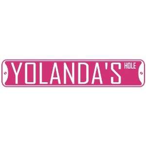   YOLANDA HOLE  STREET SIGN