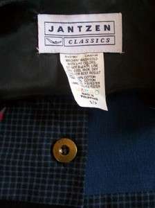Jantzen Classics Black Blue Patchwork Vest Size SP  