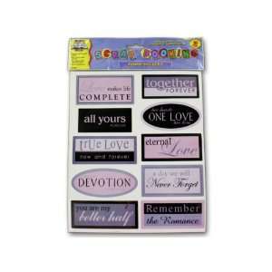  Sentiment scrap book stickers   Pack of 48 Toys & Games