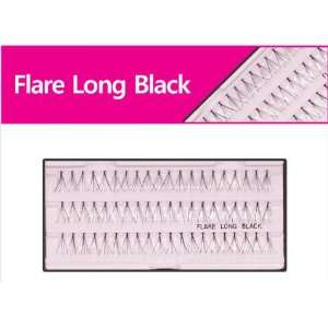  Flare Long Black Individual Eyelashes Beauty