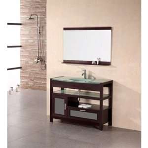 Design Element Designers Pick 43 Inch Bathroom Vanity Set   Mahogany