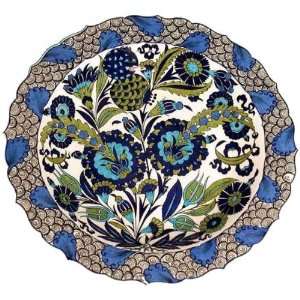  Plate with Foliated Rim