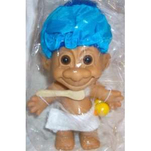   Berrie Bath Time Good Luck Troll with Blue Hair, 6 Tall Toys & Games