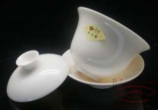Hengfu White Jade Porcelain Gaiwan+6 Teacups Sets  