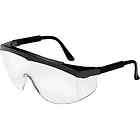 Stratos Clear Lens Eye Safety Glasses Black Frame
