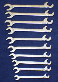 SNAP ON 4 WAY ANGLE HEAD OPEN END 10PCS WRENCH 7/16 1  