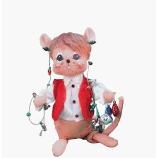  Annalee 2008 6 inch Christmas Lights Mouse   601708 Toys 