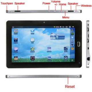 ROM 4GB 10 Inch TouchScreen 800MHz 256MB Google Android 2.2 Tablet PC 